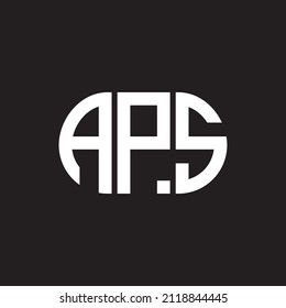 APS letter logo design on black background. APS 
creative initials letter logo concept. APS letter design.
