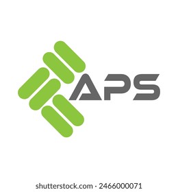 APS letter logo design on black background. APS creative initials letter logo concept. APS letter design.