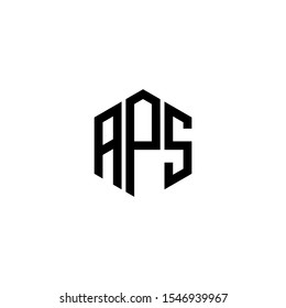 APS Letter Logo Design polygon Monogram Icon Vector Template
