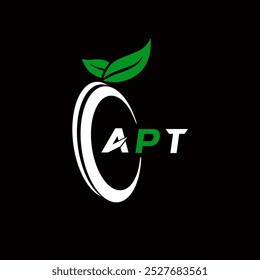 APT creative minimalist letter logo. APT unique vector initials alphabet letter logo design 