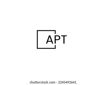 APT Letter Initial Logo Design Vector Illustration