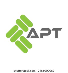 APT letter logo design on black background. APT creative initials letter logo concept. APT letter design.