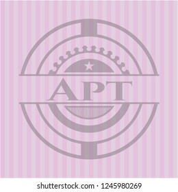 Apt realistic pink emblem