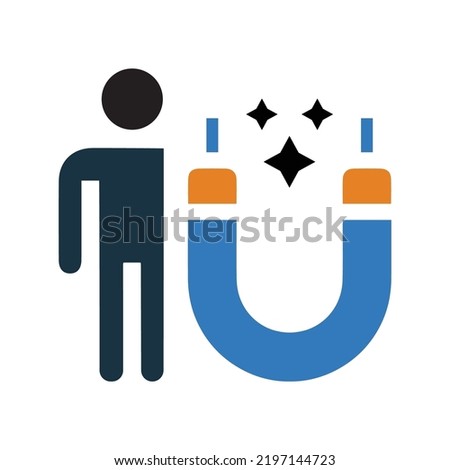 Aptitude, brilliance, charisma icon. Glyph style vector EPS.