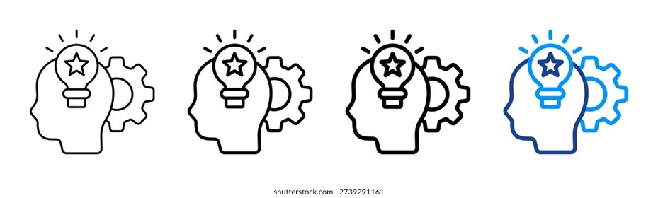 Aptitude Icon Different Outline Collection Set