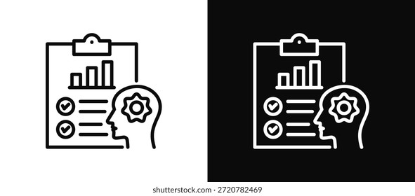 Aptitude Icon Set Black And White