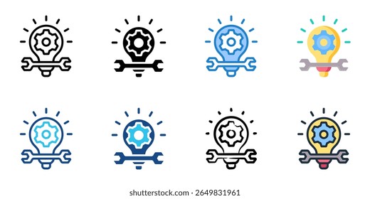 Conjunto de iconos de aptitud colección de estilos múltiples 
