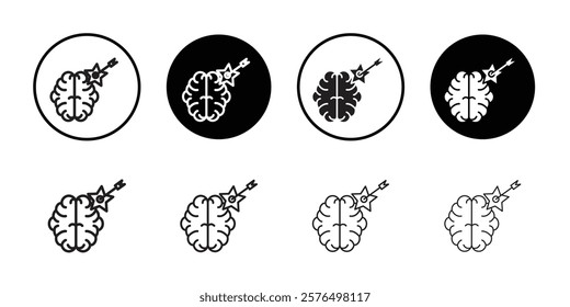 Aptitude icon Thin line art collection