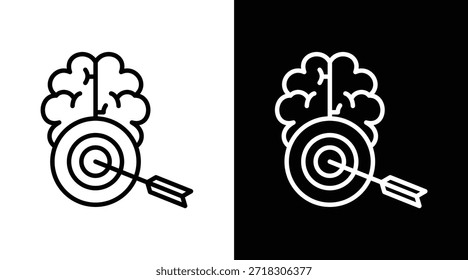 Versión de aptitud de dos tonos en fondo blanco y negro