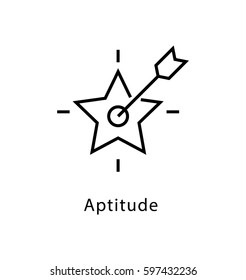 Aptitude Vector Line Icon 