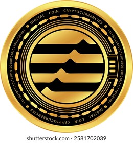 aptos-apt coin vector illustrations. 3d illustration.