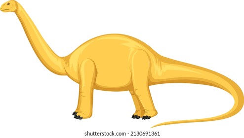Aptosaurus dinosaur on white background illustration