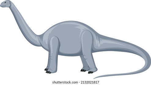Aptosaurus dinosaur on white background illustration