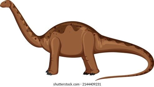 Aptosaurus dinosaur on white background illustration