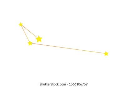 Apus star constellation vector image