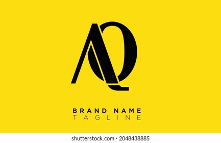AQ Alphabet letters Initials Monogram logo QA, A and Q