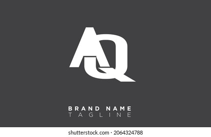 AQ Alphabet letters Initials Monogram logo QA, A and Q