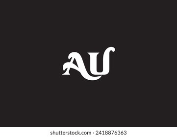 AQ Alphabet letters Initials Monogram logo QA, A and Q