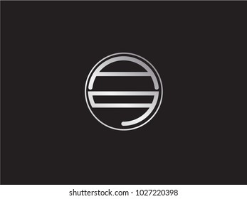AQ circle Shape Letter Design