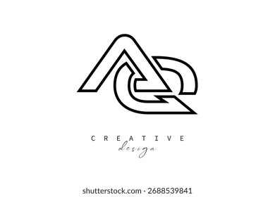 AQ Criativo Monograma Design de logotipo-Stock Criativo Branding Design Conceito