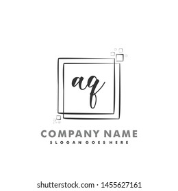 AQ Initial beauty monogram logo vector