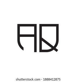 aq initial letter vector logo