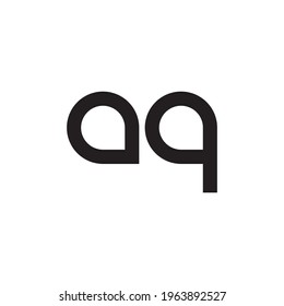 aq initial letter vector logo
