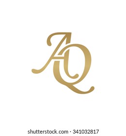 AQ initial monogram logo