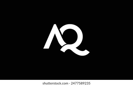 AQ Letter Initial Logo Design Template