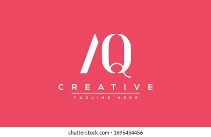 Logo-Design des AQ-Briefes Creative Modern A Q Letters Symbol Vektorillustration Illustration.