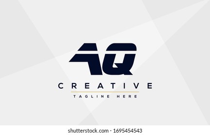 AQ Letter Logo Design. Creative Modern A Q Letters icon vector Illustration.