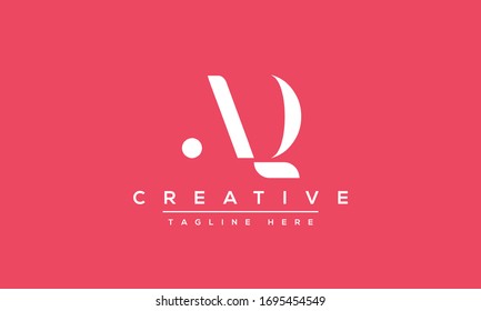 Logo-Design des AQ-Briefes Creative Modern A Q Letters Symbol Vektorillustration Illustration.