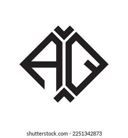 AQ letter logo design.AQ creative initial AQ letter logo design . AQ creative initials letter logo concept.
