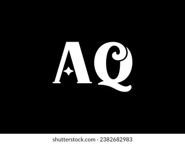 AQ letter logo design and monogram ,vector logo design