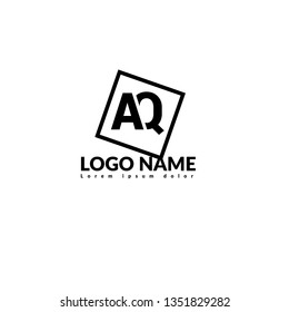 AQ logo concept. Designed for your web site design, logo, app, UI