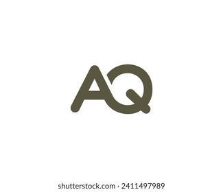 AQ Logo design vector template