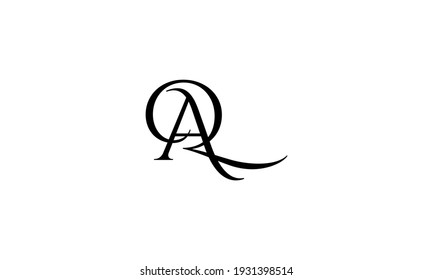 AQ Logo. Letter Design Vector.