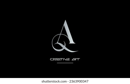 AQ, QA, A, Q abstract letters logo monogram