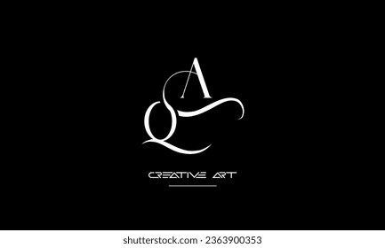 AQ, QA, A, Q abstract letters logo monogram