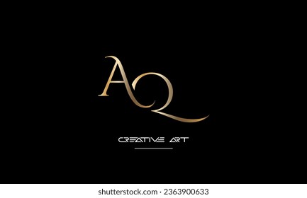 AQ, QA, A, Q abstract letters logo monogram