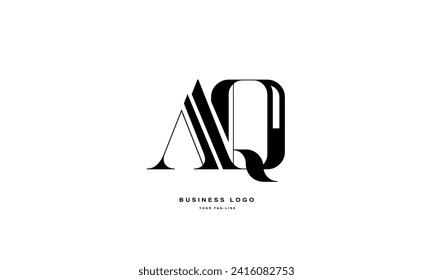AQ, QA, A, Q, Abstract Letters Logo Monogram