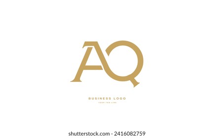 AQ, QA, A, Q, Abstract Letters Logo Monogram