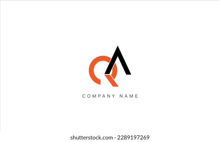 AQ, QA, Abstract Letters Logo Monogram