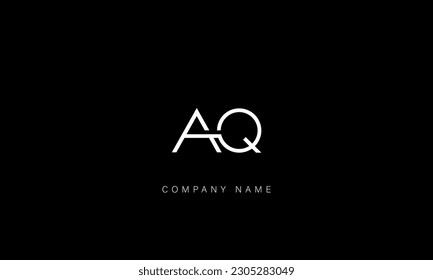 AQ, QA, Abstract Letters Logo Monogram