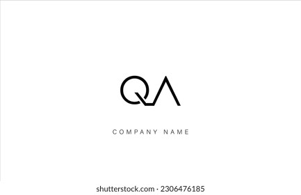 Monogramm für AQ, QA, abstrakte Buchstaben