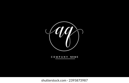 Monogramm für abstrakte AQ-Logos, QA