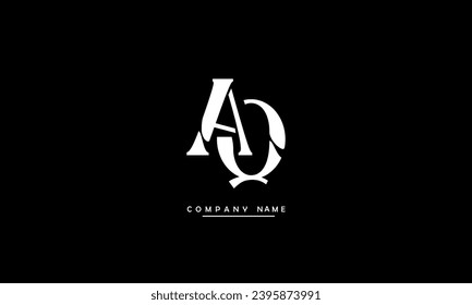 AQ, QA Abstract Letters Logo Monogram