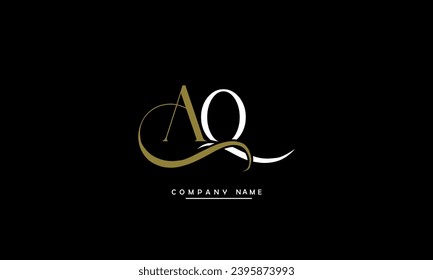 Monogramm für abstrakte AQ-Logos, QA