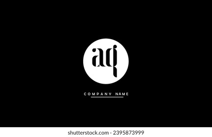 AQ, QA Abstract Letters Logo Monogram