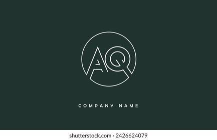 AQ, QA Alphabets Letters Logo Monogram